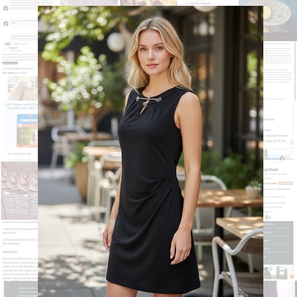 Scarlett (nwot) black dress, size 6